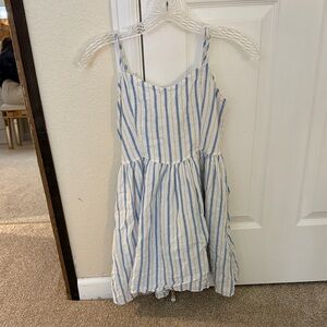 Aerie Blue and White Striped Mini Dress